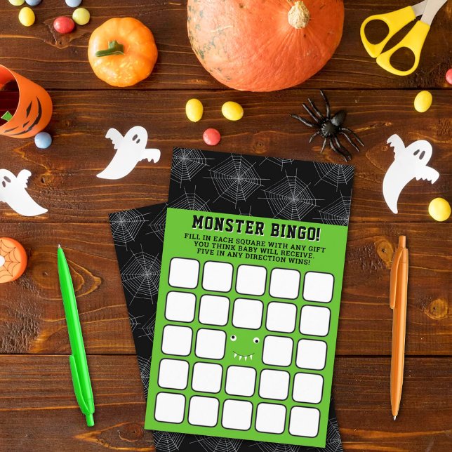 "Criamos um monstro" Chá de fraldas de Halloween (Criador carregado)