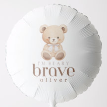 criança beary corajosa com câncer personalizado 