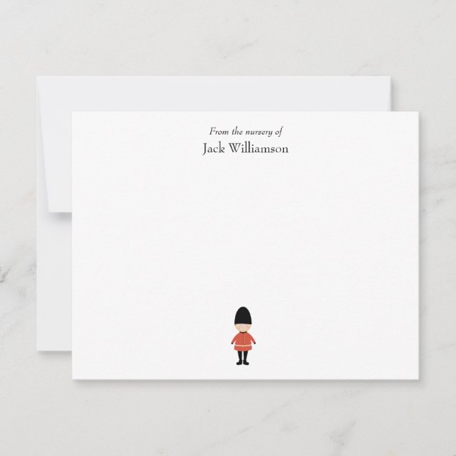 Criança Bebê Menino Do Berçário De Cartão De Nota  (Frente)