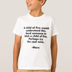 Criança de Cinco... Camiseta Divertida de Citação