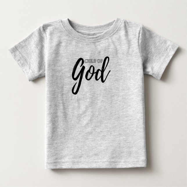 Criança de Deus Camiseta Bebê (Frente)