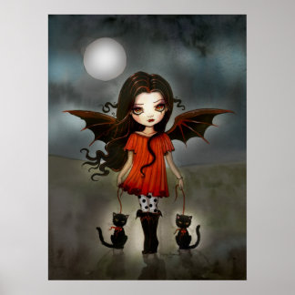 Criança do Halloween Poster de Vampiro Fofo