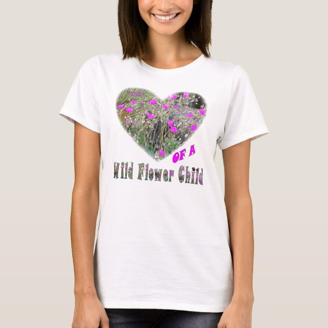 Criança Flor Selvagem - Camisa Longa (Frente)