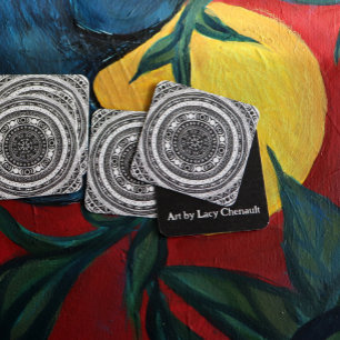 Criança Moon Mandala Triplo Convite à Bruxa da Lua