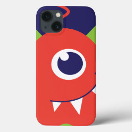 Crianças 1 mala laranja de alienígena de olhos