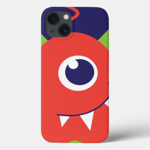 Crianças 1 mala laranja de alienígena de olhos