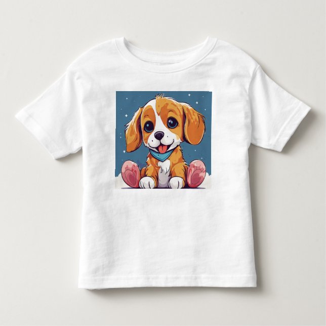 Crianças Adoráveis, Design de Camisa de Cachorro B (Frente)