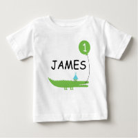 Crianças Alligador De Corte E Camisa De primeiro a