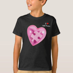 Crianças Autismo Sensibilizam Camisa Coração Rosa