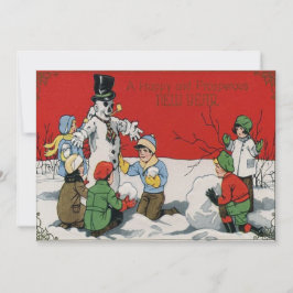 Crianças Boneco de Neve Inverno Neve
