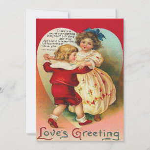 Crianças Bonitas Dançando Convite Para Casamento C