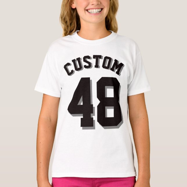 Crianças brancas e pretas| Sports Jersey (Frente)