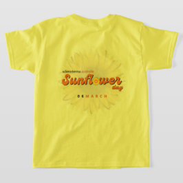 Crianças Camisa Básica - Dia Nacional do Girassol