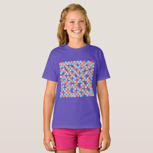 (Crianças) Camisa Quatro Quadrados de Cor
