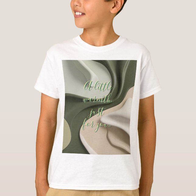 Crianças camiseta clássica em na moda gráfico (Frente)