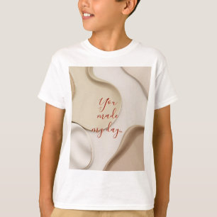 Crianças camiseta clássica em na moda gráfico