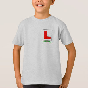Crianças, camiseta LONGA-VIDA DO APRENDIZADO