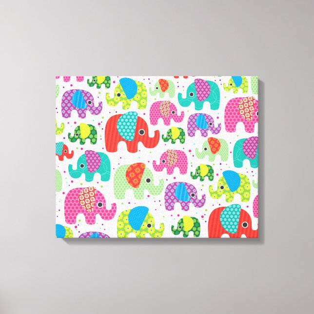 Crianças, canvas de elefante deco (Frente)