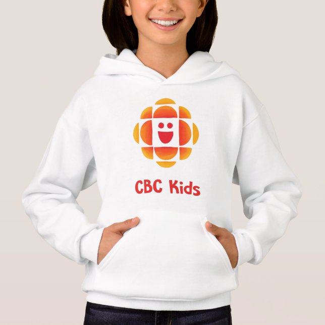 Crianças CBC Logotipo Hoodie Para Meninas (Frente)