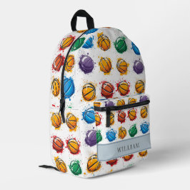Crianças Coloridas De Basquete De Volta À Escola