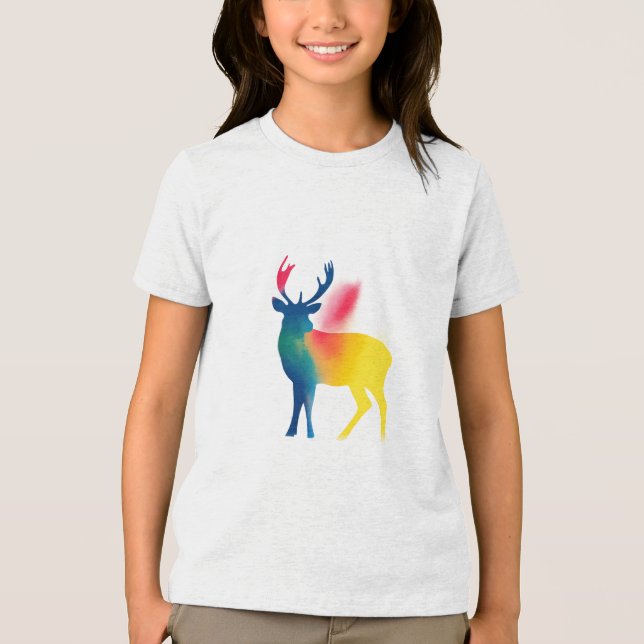 Crianças Coloridas De Silhuette De Tinta De Spray (Frente)