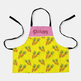 Crianças com padrão de cenoura amarela personaliza