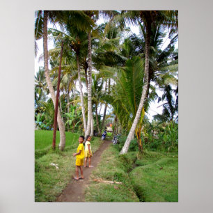 Crianças completas Ubud Bali do poster (18" x 24"