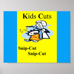 Crianças cortam Poster do snip do snip