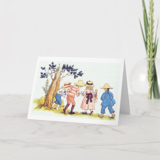 Crianças Curiosas, Cartão de Saudação (Frente)