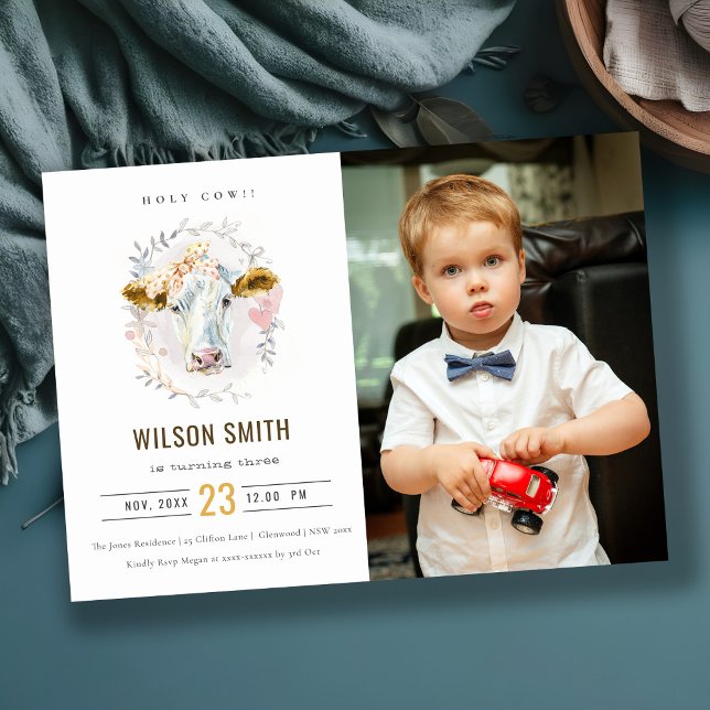 Crianças da Fazenda Santa Foto de Qualquer Convite (Criador carregado)