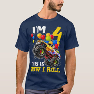 Crianças de 4 anos Camisa 4. Aniversário.
