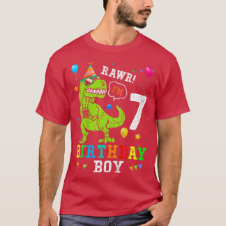 Crianças de 7 anos 7 de camisa de aniversário T Re