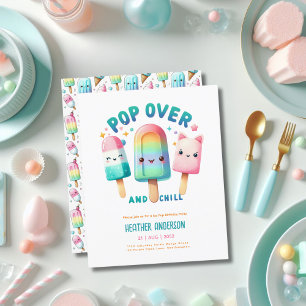 Crianças de aniversário do Sorvete de Pop de gelo