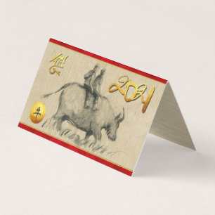 Crianças de Buffalo Chinesas Ox Ano 2021 Pacote C