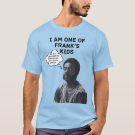 Crianças de Frank Camisa Azul Claro/Texto Preto