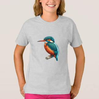 Crianças de pássaros Kingfisher - Camisa Básica