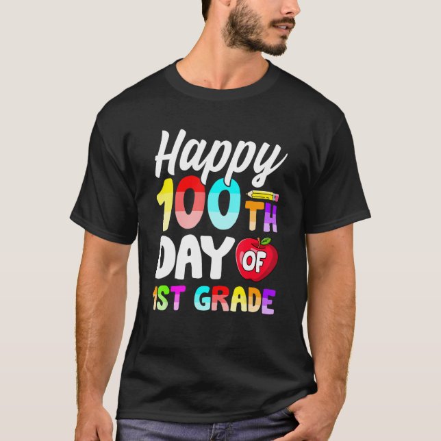 Crianças De Professores 100 Dias De Camisa Da Clas (Frente)