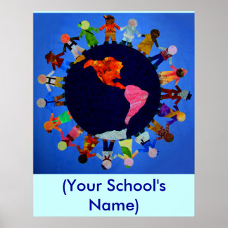 Crianças do mundo pacífico - Poster personalizável