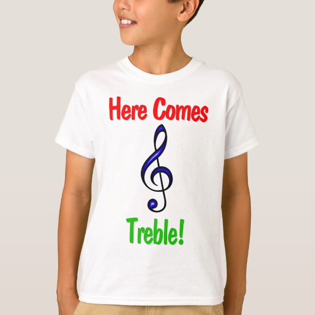Crianças Engraçadas, Camiseta Musical: Aqui Vem Tr (Frente)