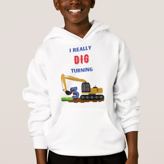 Crianças Eu Realmente Desenho Virando 3 Escavadore (Frente)