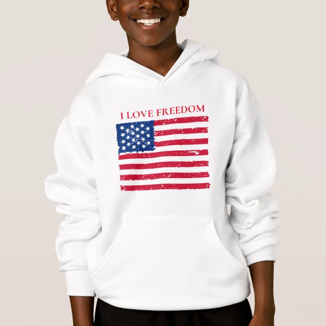 Crianças, Hoodie Patriótico (Frente)