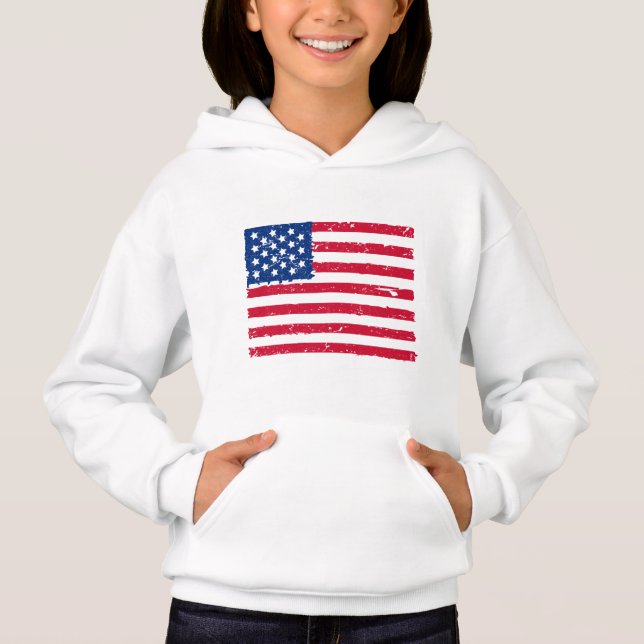 Crianças, Hoodie Patriótico (Frente)