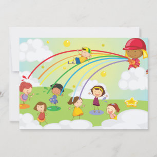 Crianças Jogando Em Um Convite De Parque