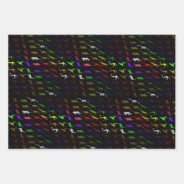 Crianças legal, dinossauro colorido e giro