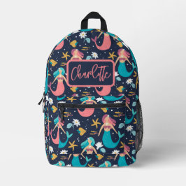Crianças Mochila Monograma de Sereia