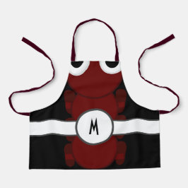 Crianças Monogramadas Red Ant Apron