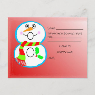 Crianças Natal Obrigado Cartão de Posto