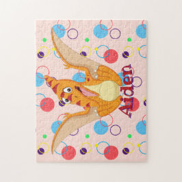 Crianças Nome Dinossauro Quebra-cabeça Learning At