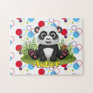 Crianças Nome Panda Quebra-cabeça Learning