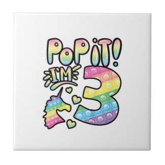 Crianças Pop It 3º Aniversário Meninas 3 Anos de I